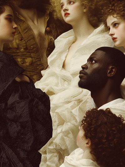 Baroque Portrait Study Print. poster print