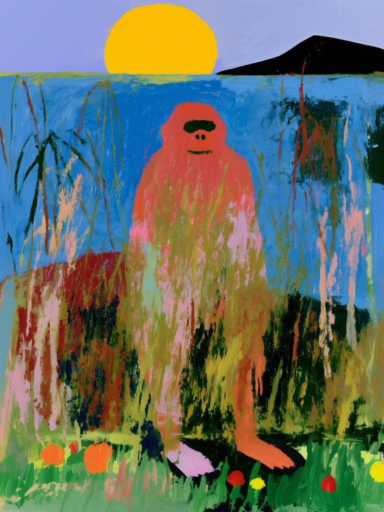 Abstract Figure Landscape Poster. poster detail