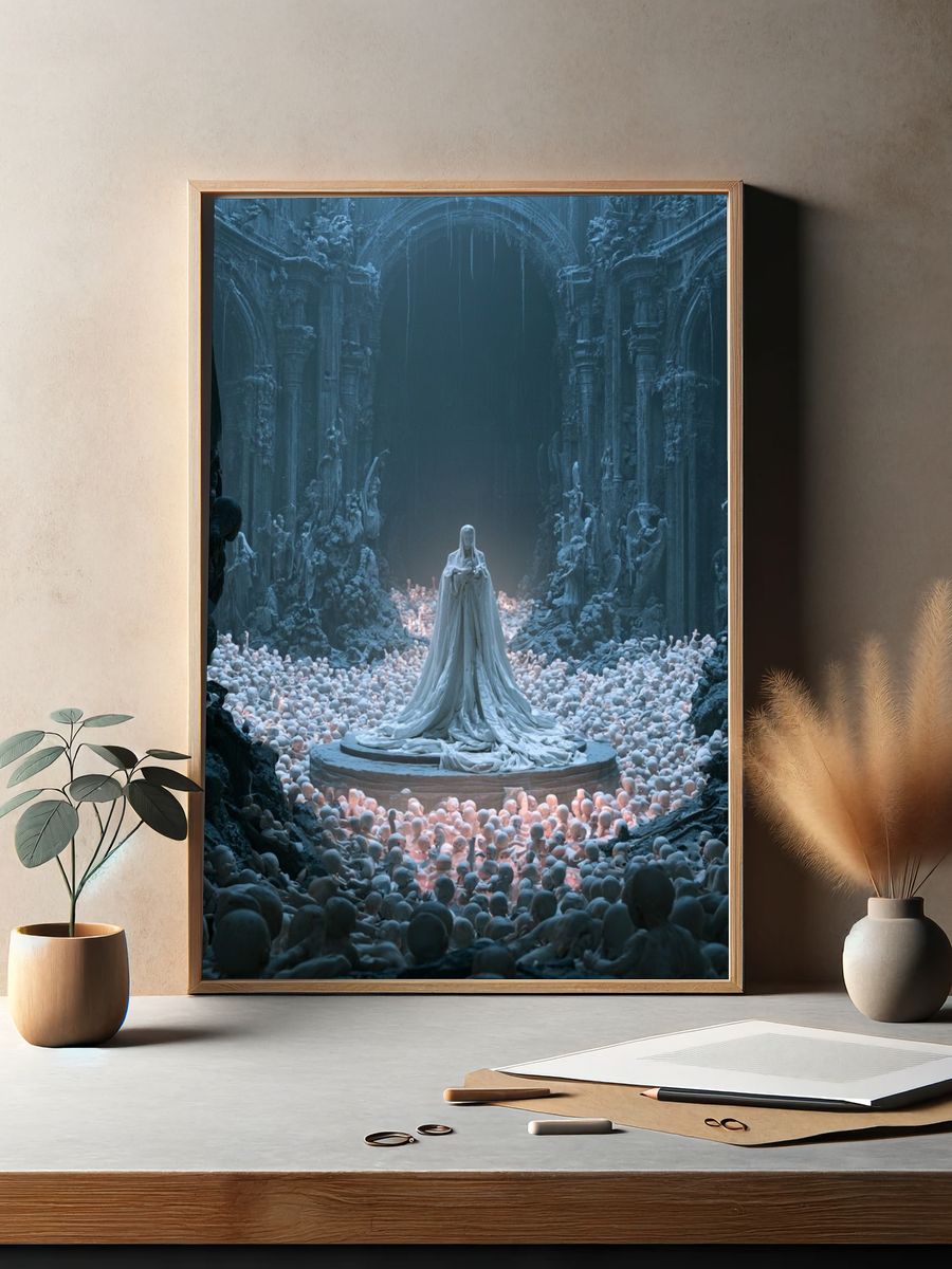 Gothic Ritual Surrealism Print. — room view 2