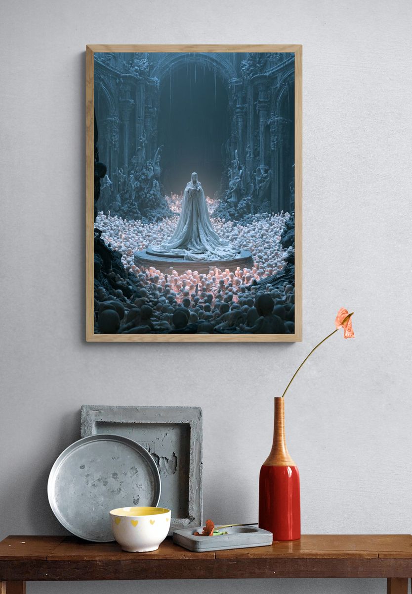Gothic Ritual Surrealism Print. — room view 3