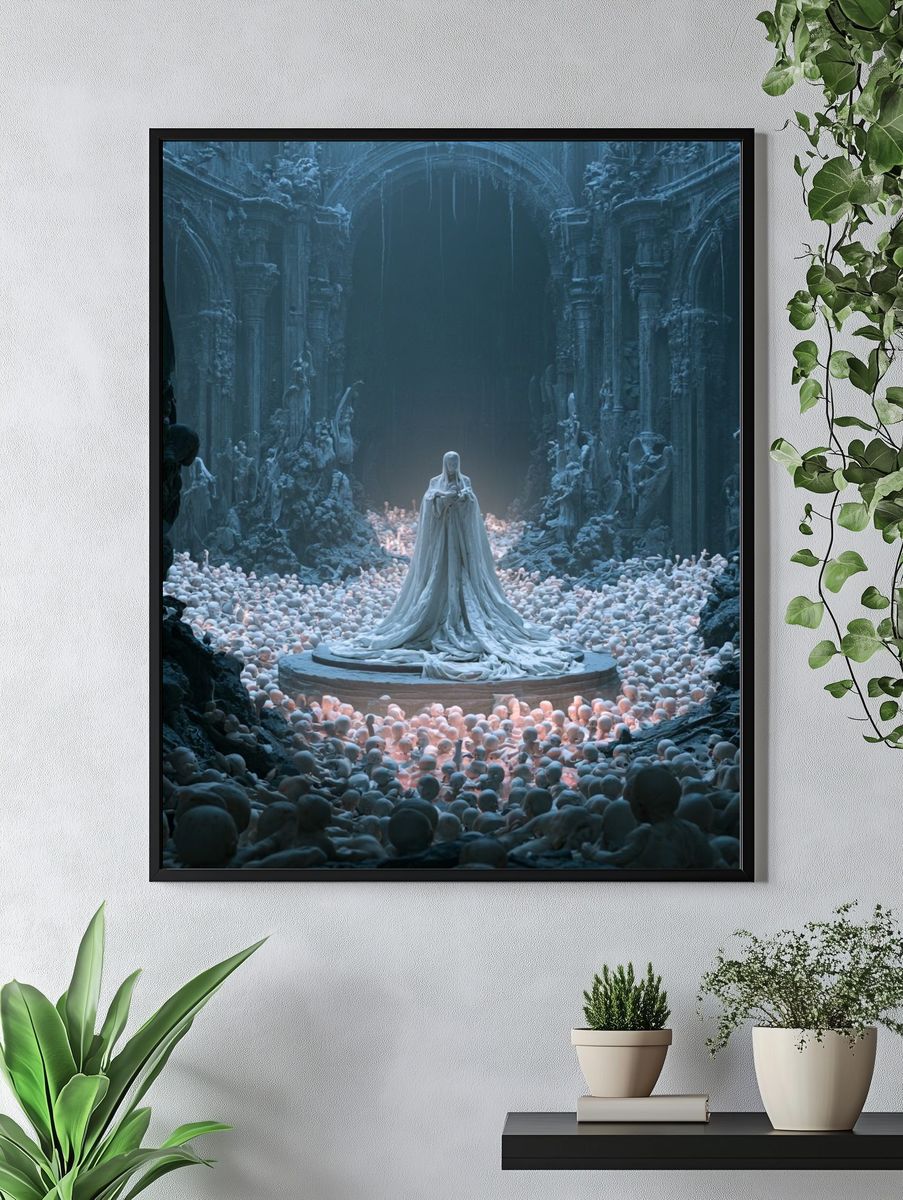 Gothic Ritual Surrealism Print. — room view 4