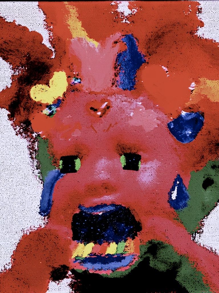 Abstract Bear Face Poster. poster detail