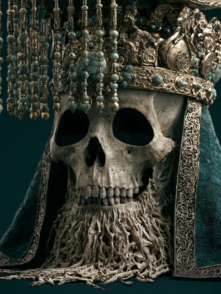 Ornate Skull Crown Poster. poster — fine-art art