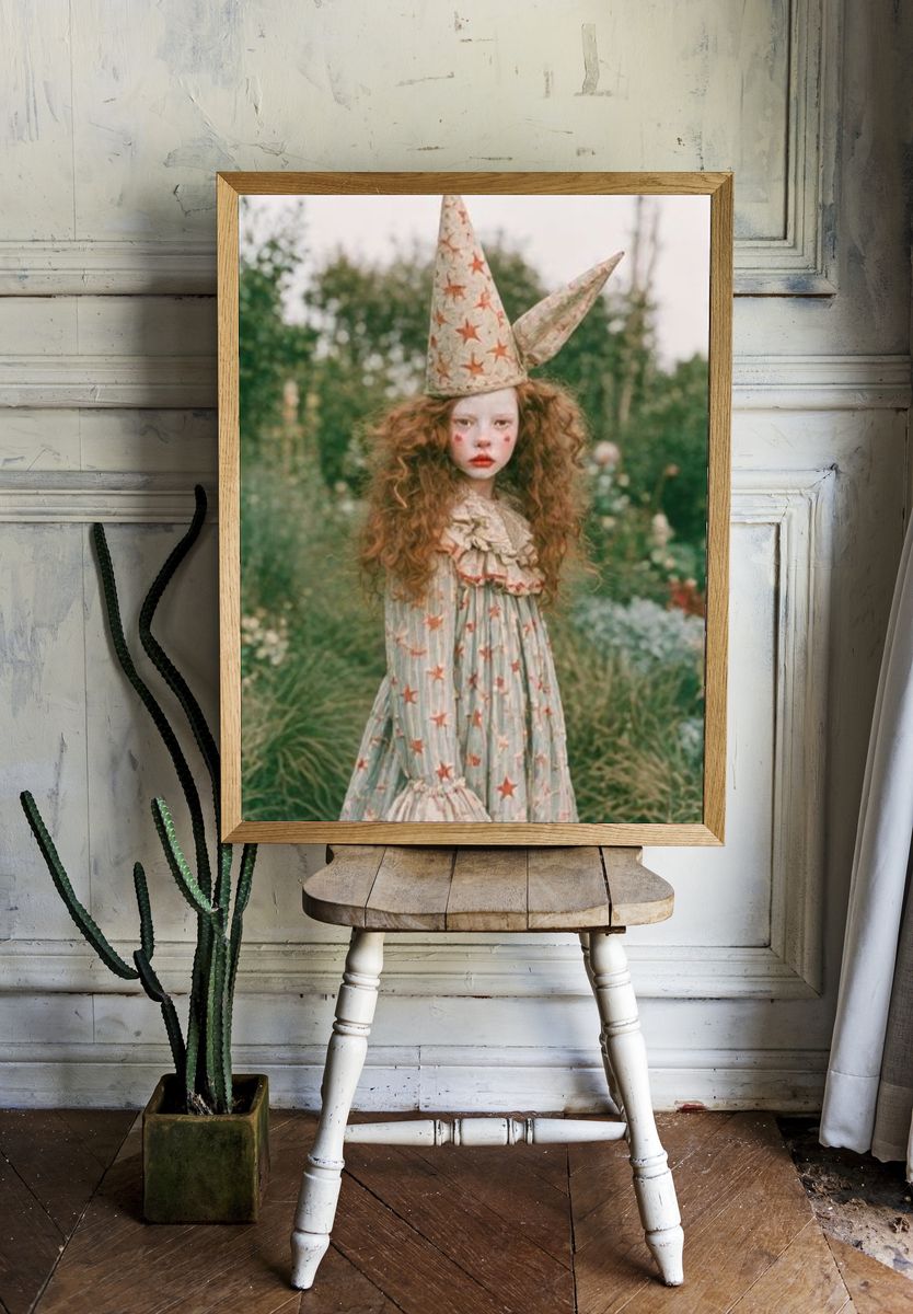 Whimsical Garden Portrait Poster. — room view 1