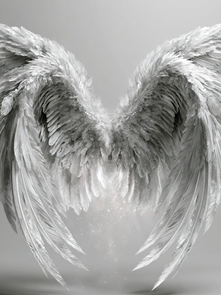 Celestial Angel Wings Print. poster detail