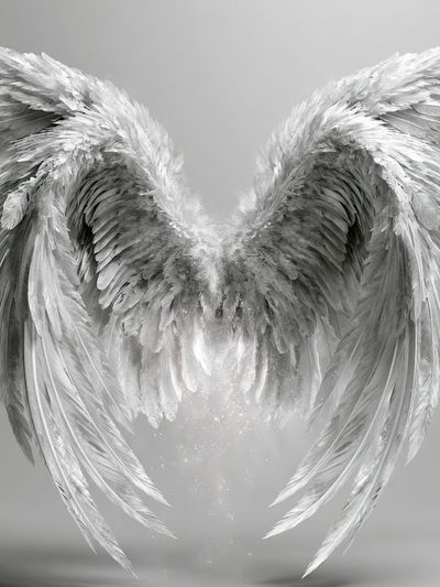 Celestial Angel Wings Print. poster