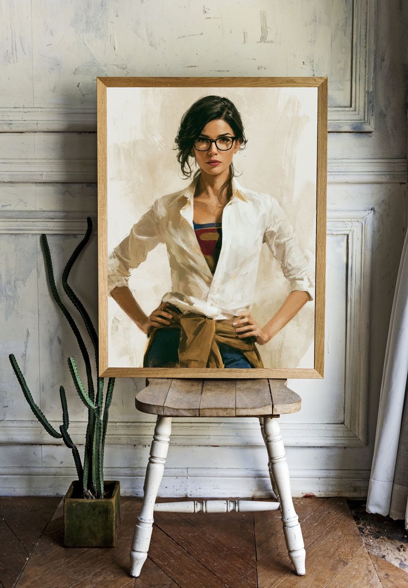 Confident Woman Portrait Print. room preview