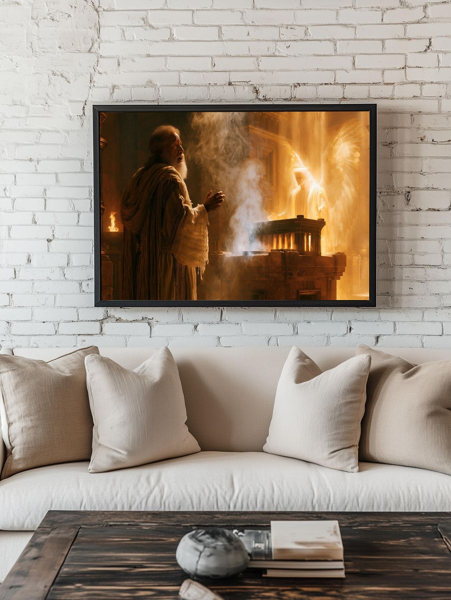 Angelic Vision in Temple Print. — room view 1
