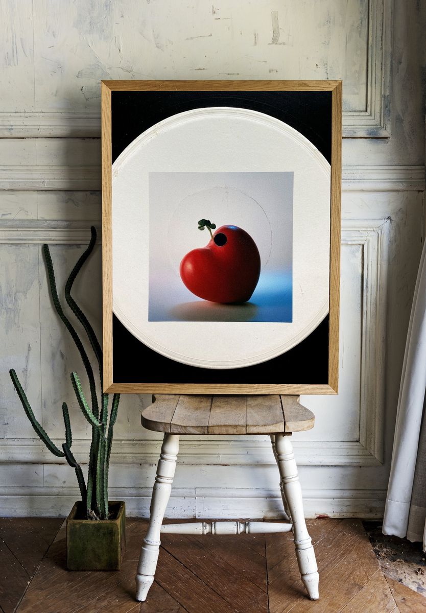 Heart Fruit Still Life Poster. — room view 1