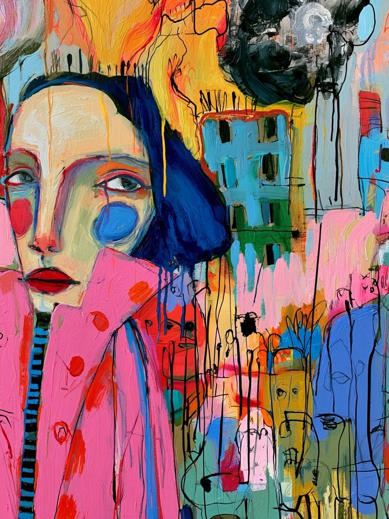 Surreal City Portrait Poster. poster — fine-art art