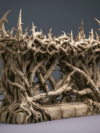 Twisted Driftwood Sculpture Print.