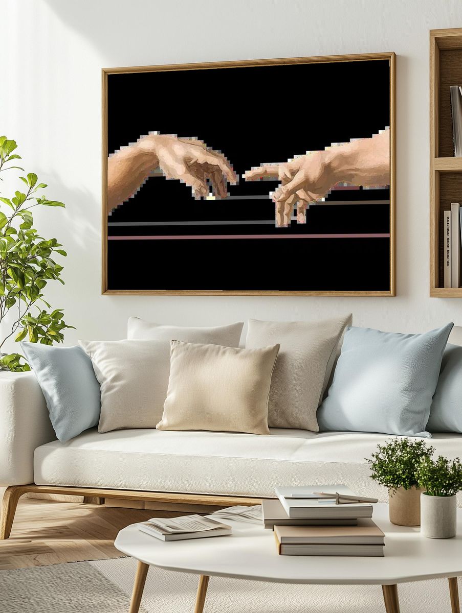 Bull Portrait — Fine-Art Print. — room view 2