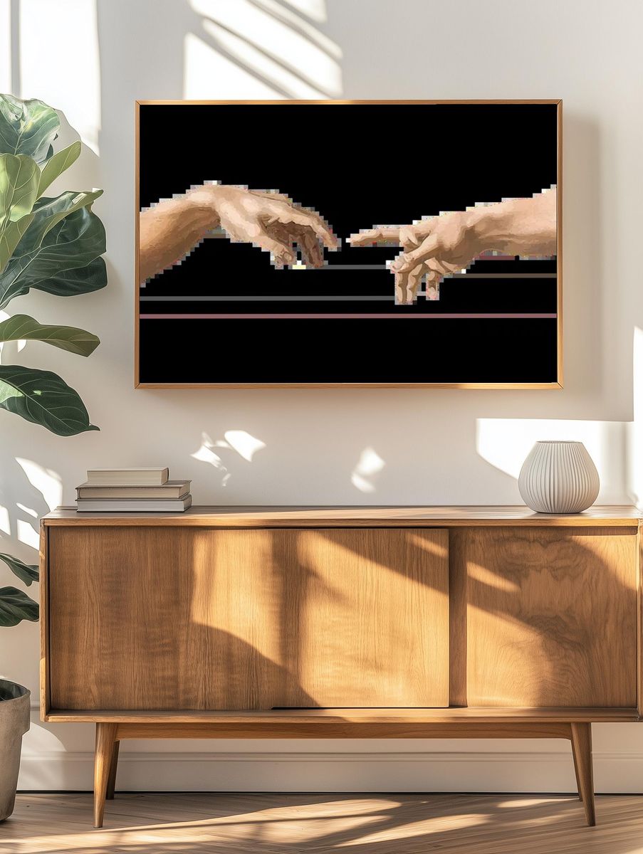 Bull Portrait — Fine-Art Print. — room view 3