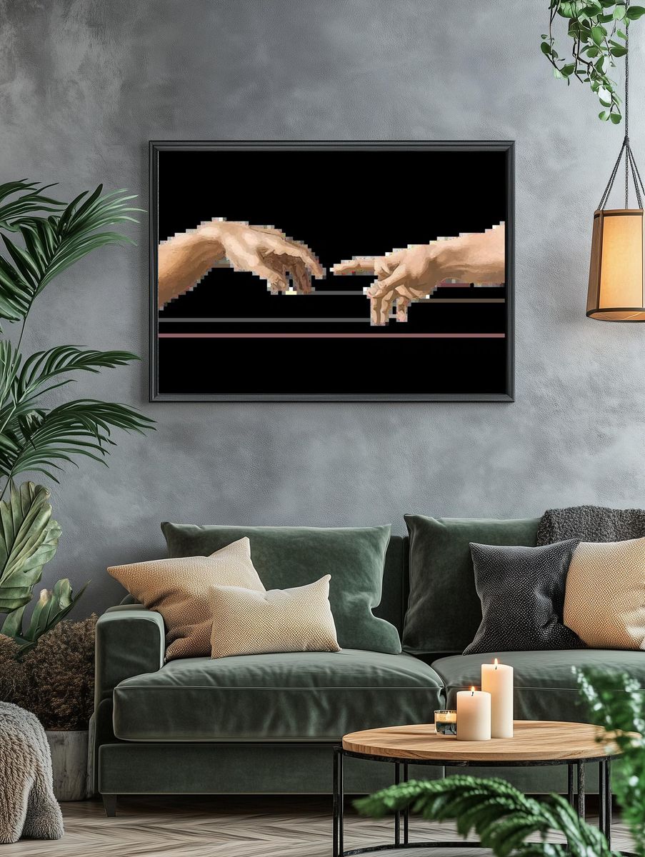 Bull Portrait — Fine-Art Print. — room view 4