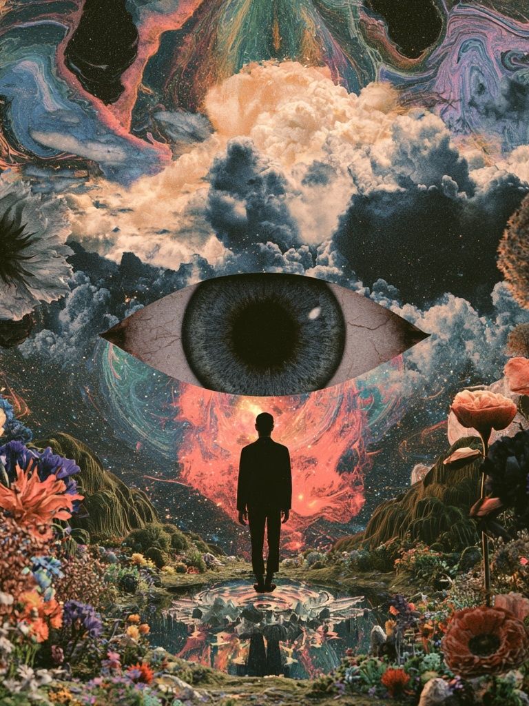 Surreal Cosmic Eye Poster. poster detail