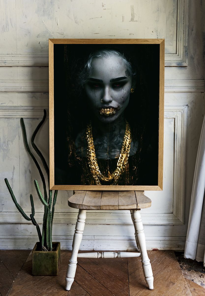 Gothic Portrait — Fine-Art Print. room preview