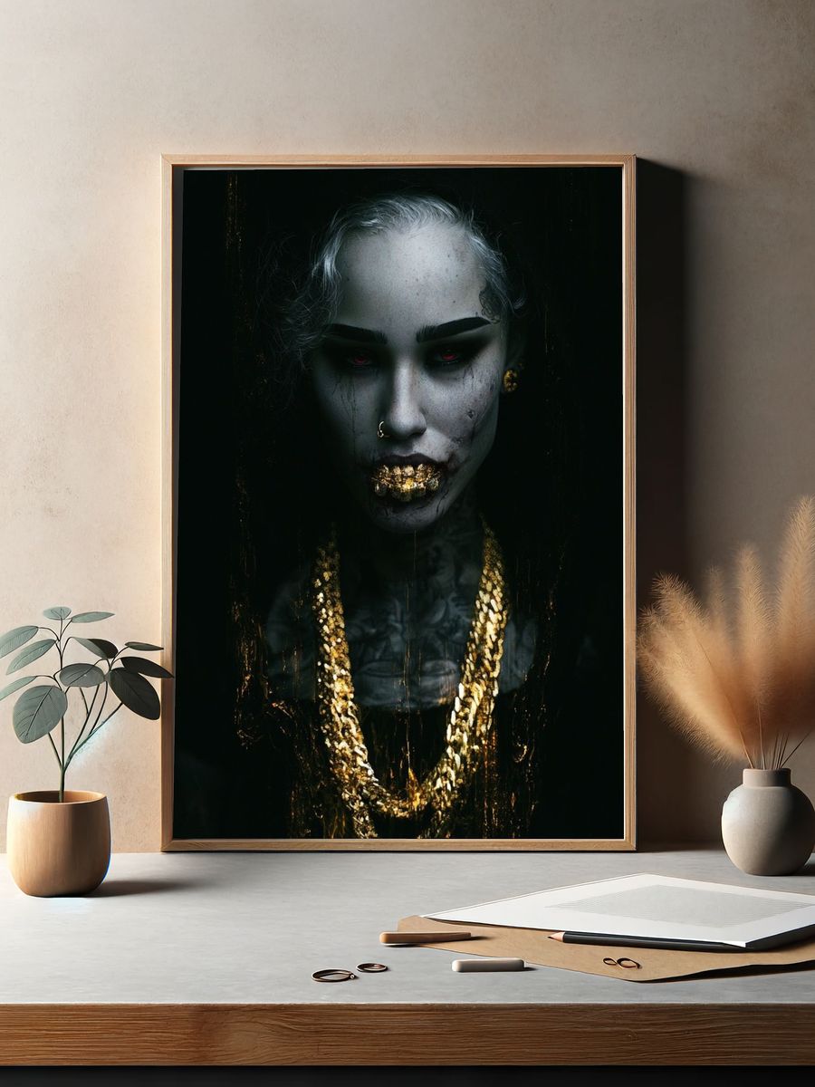 Gothic Portrait — Fine-Art Print. — room view 2