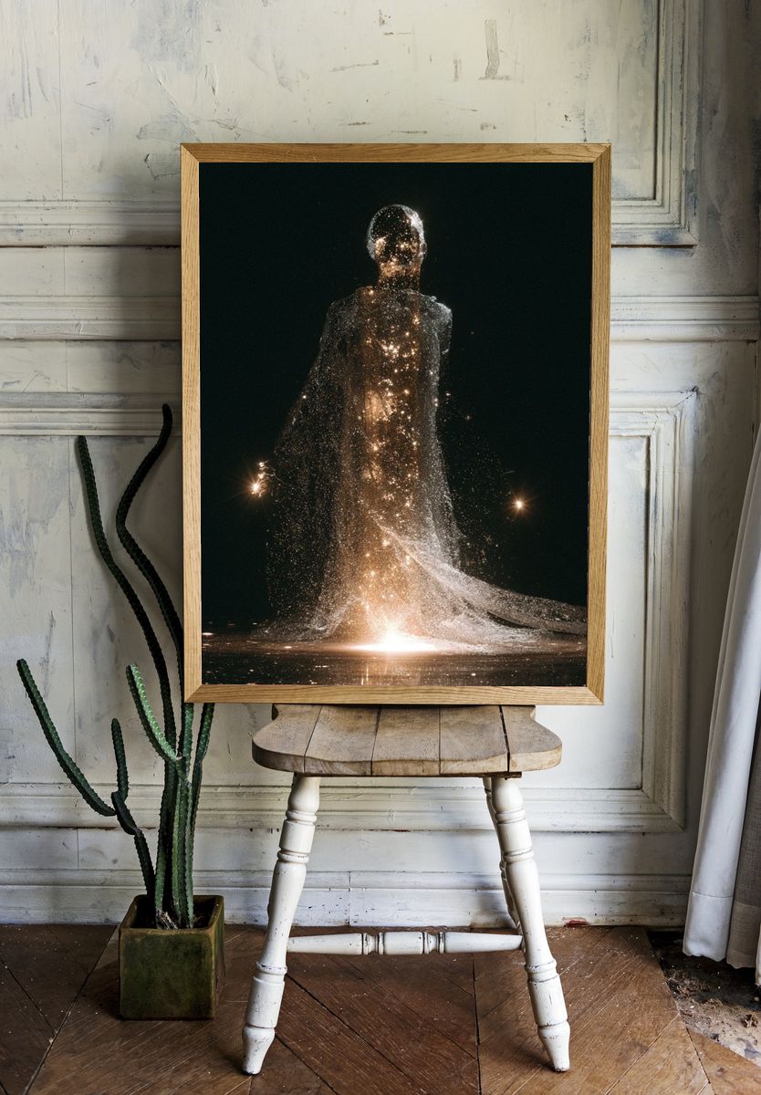 Celestial Figure Fine-Art Poster. — room view 1