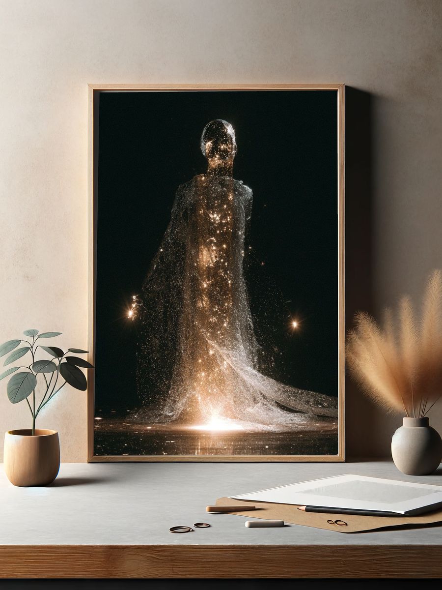 Celestial Figure Fine-Art Poster. — room view 2