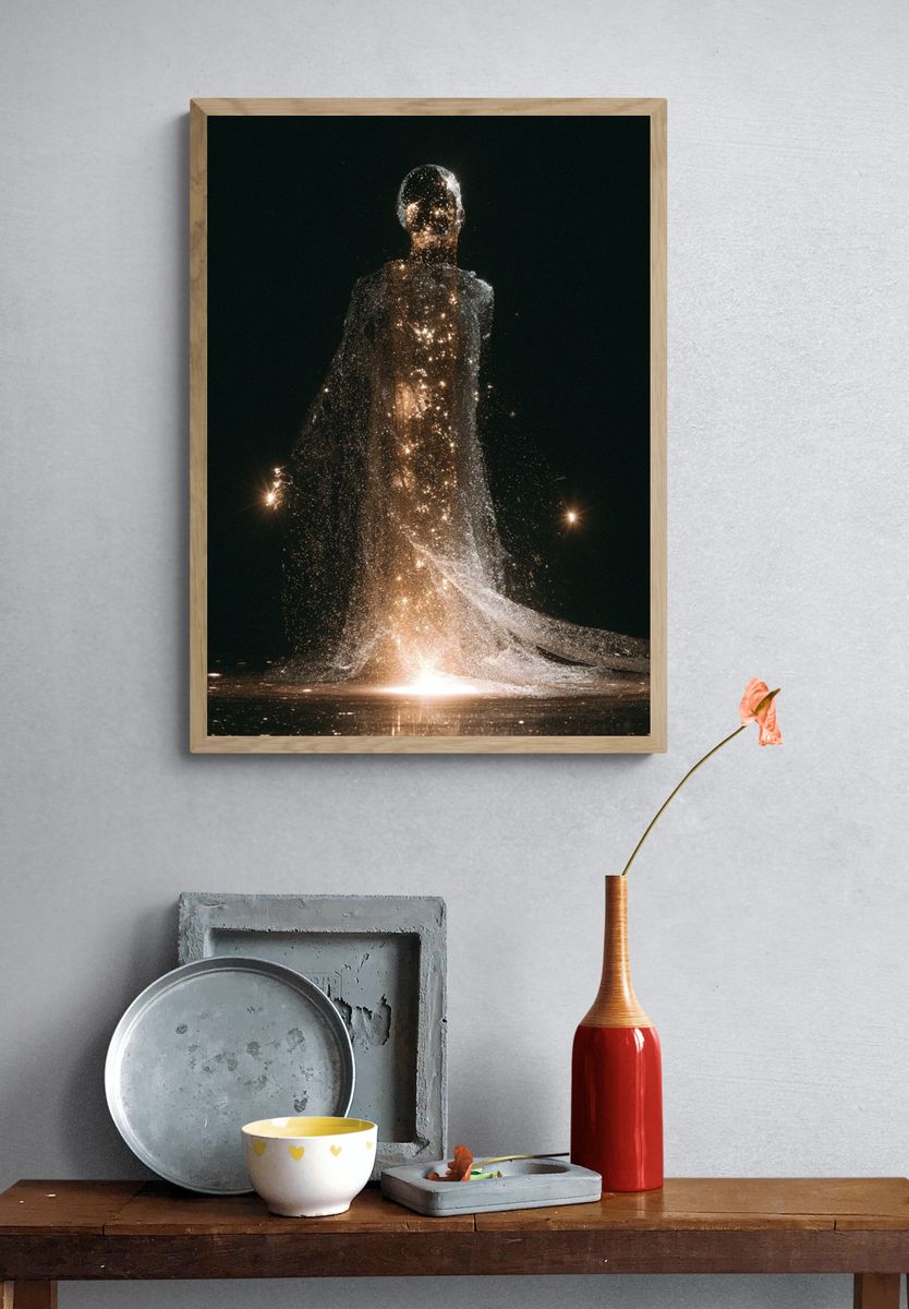 Celestial Figure Fine-Art Poster. — room view 3