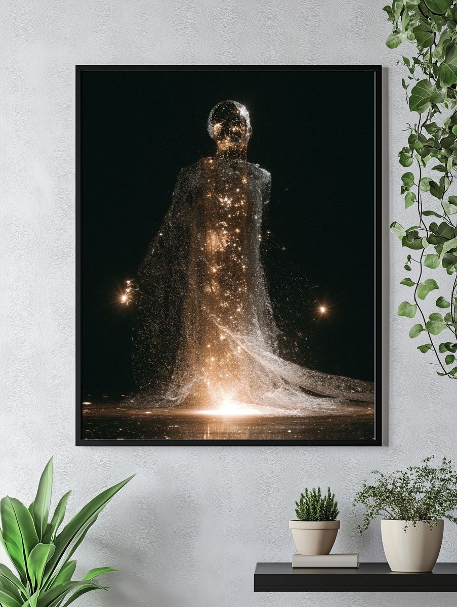 Celestial Figure Fine-Art Poster. — room view 4