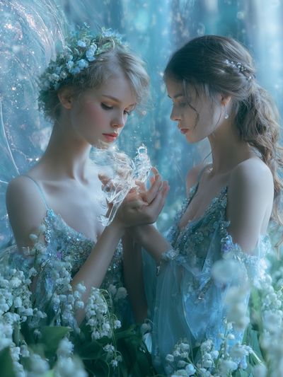 Dreamy Floral Portrait Print.