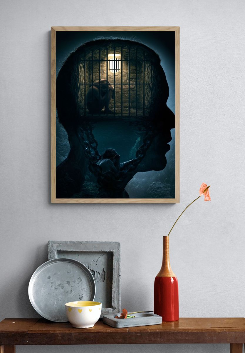Inner Prison Surrealism Poster. — room view 3
