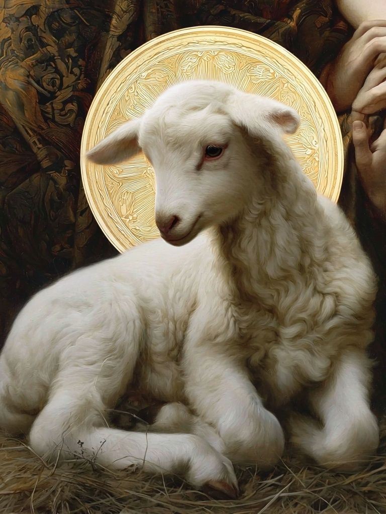 Sacred Lamb Fine-Art Print. poster detail