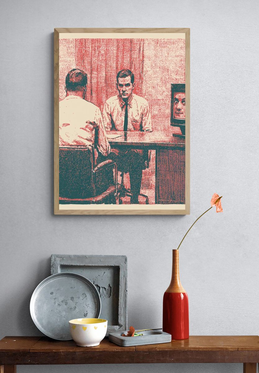 Surreal Office Reflection Print. — room view 3