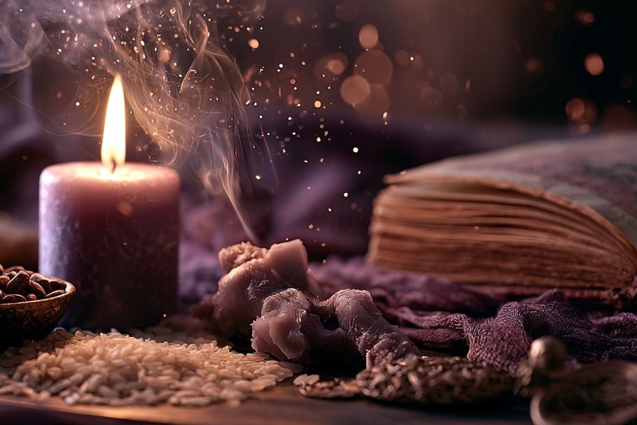 Mystic Candle Still Life Poster. poster detail