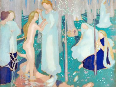 Springtime (ca.1894–199) painting high resolution. poster print