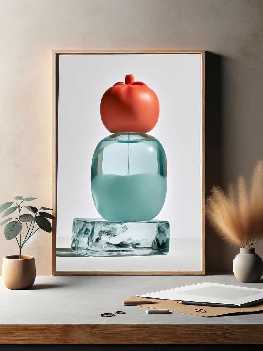 Glass Still Life — Contemporary Print. — room view 2