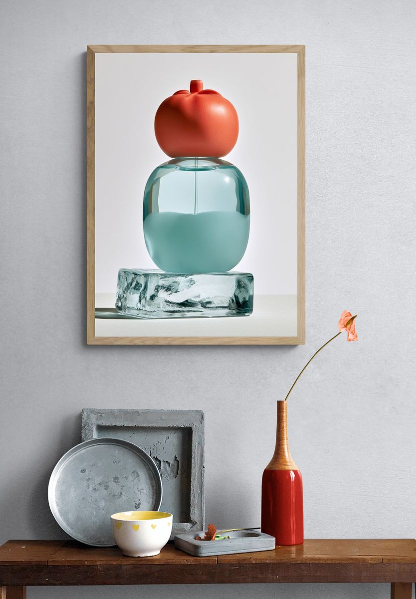 Glass Still Life — Contemporary Print. — room view 3