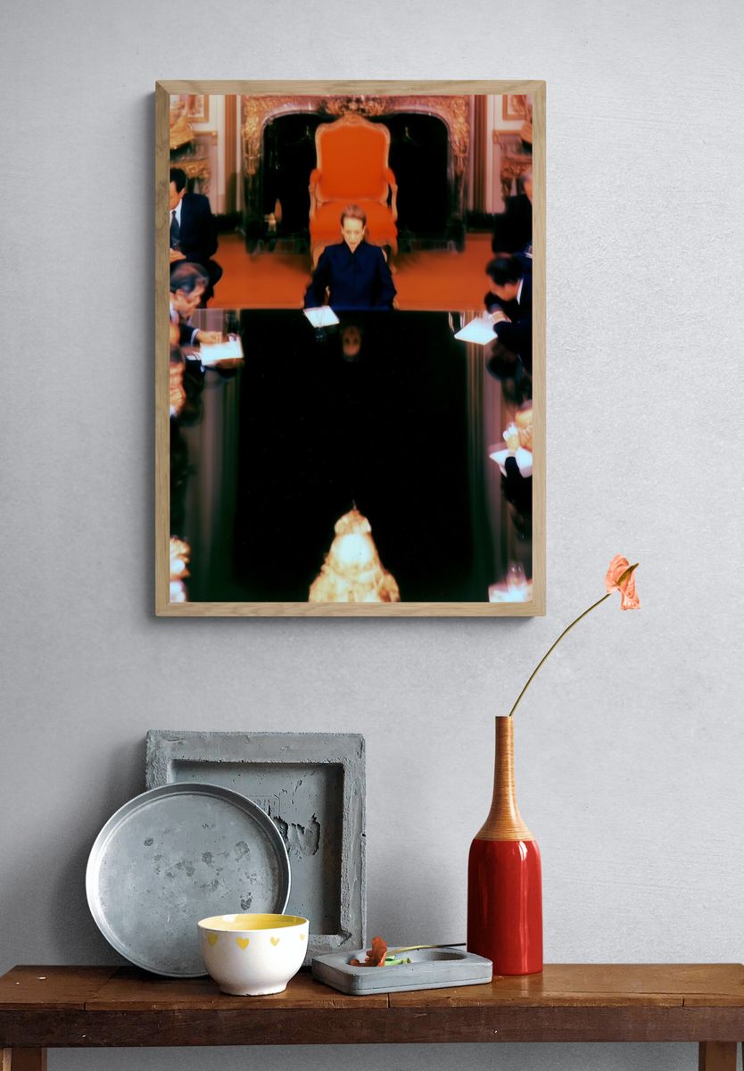 Surreal Courtroom Scene Print. — room view 3