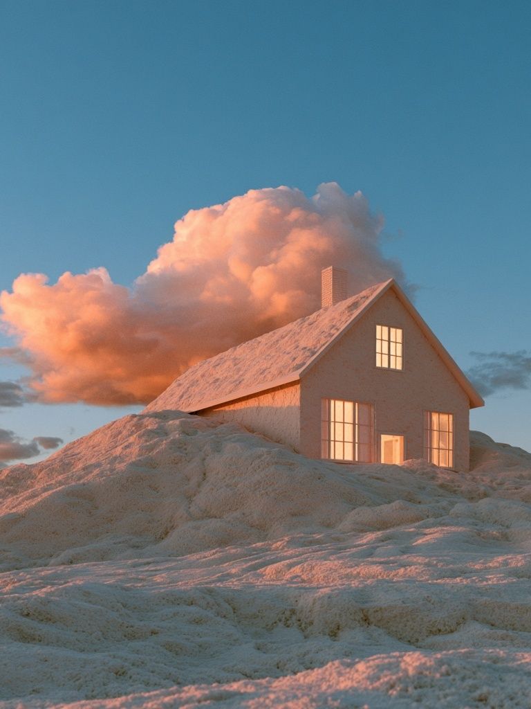Dream House at Sunset Poster. poster detail