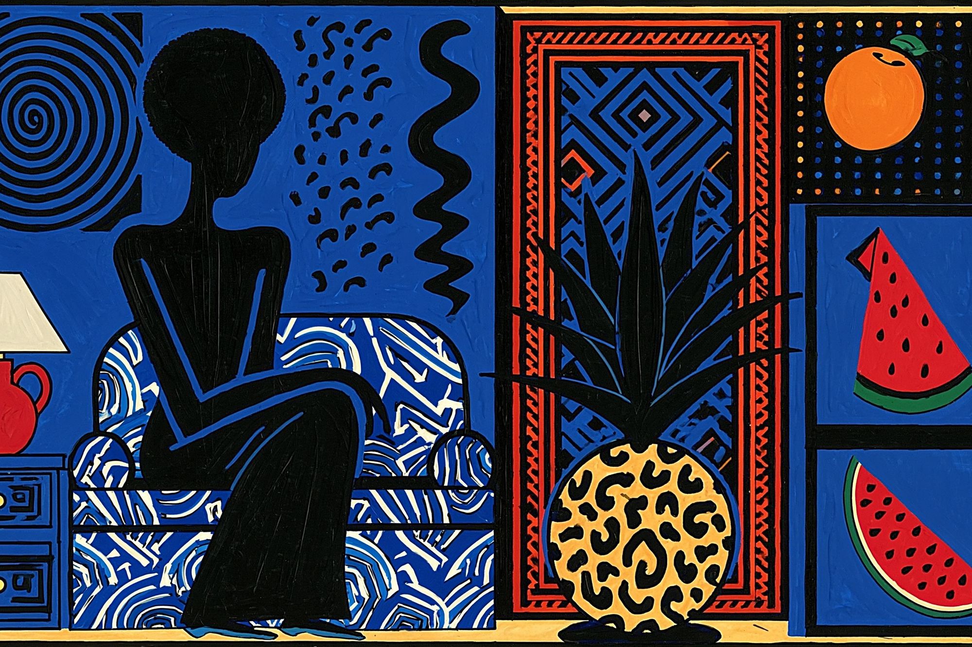 Bold Pop Art Interior Poster. poster detail