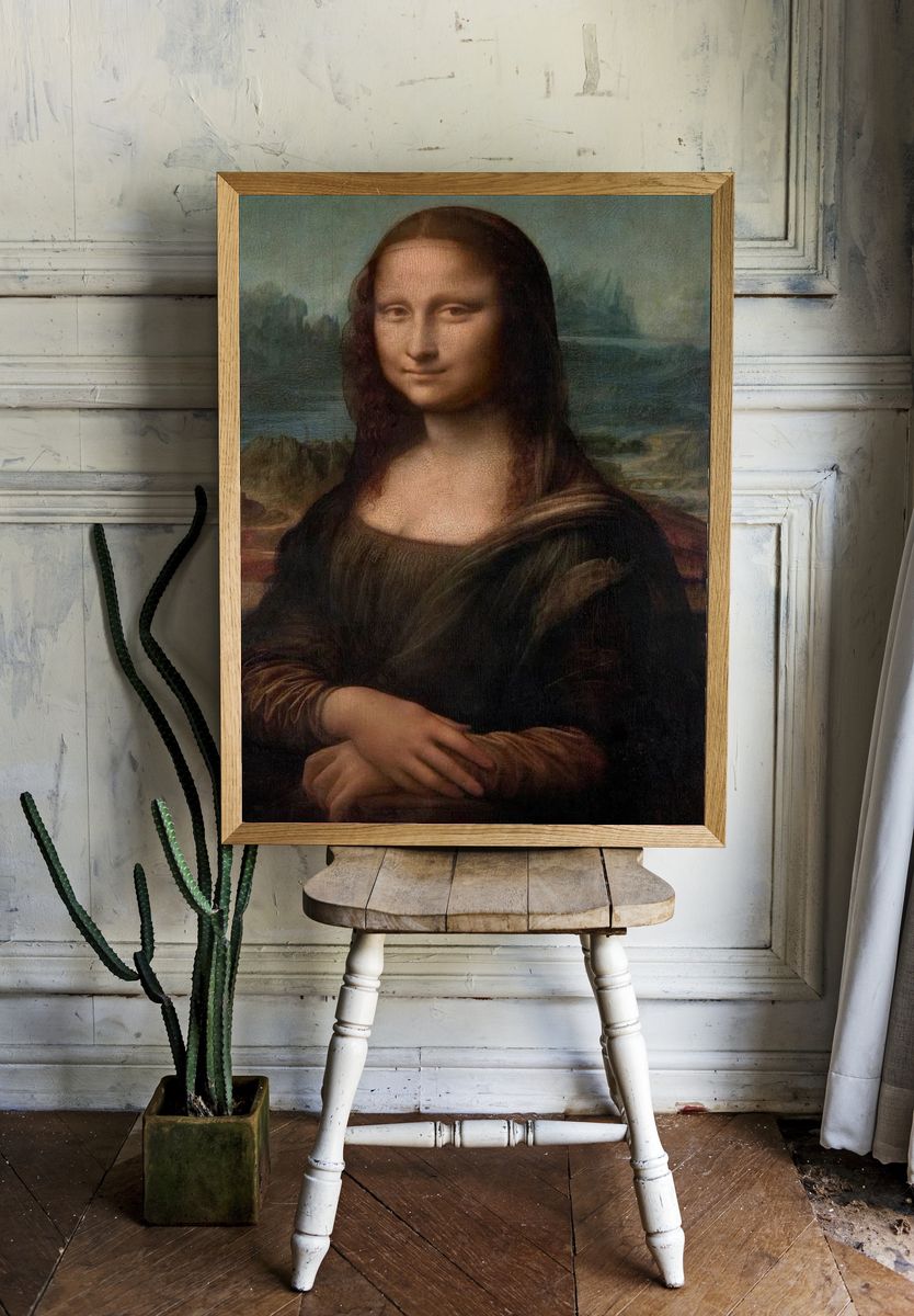 Mona Lisa mobile wallpaper, Leonardo room preview