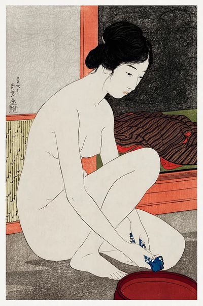 Yokugo no onna (1915) Goyō. poster
