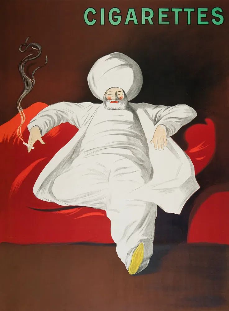 JOB Cigarettes (1912) print high. poster — fine-art art