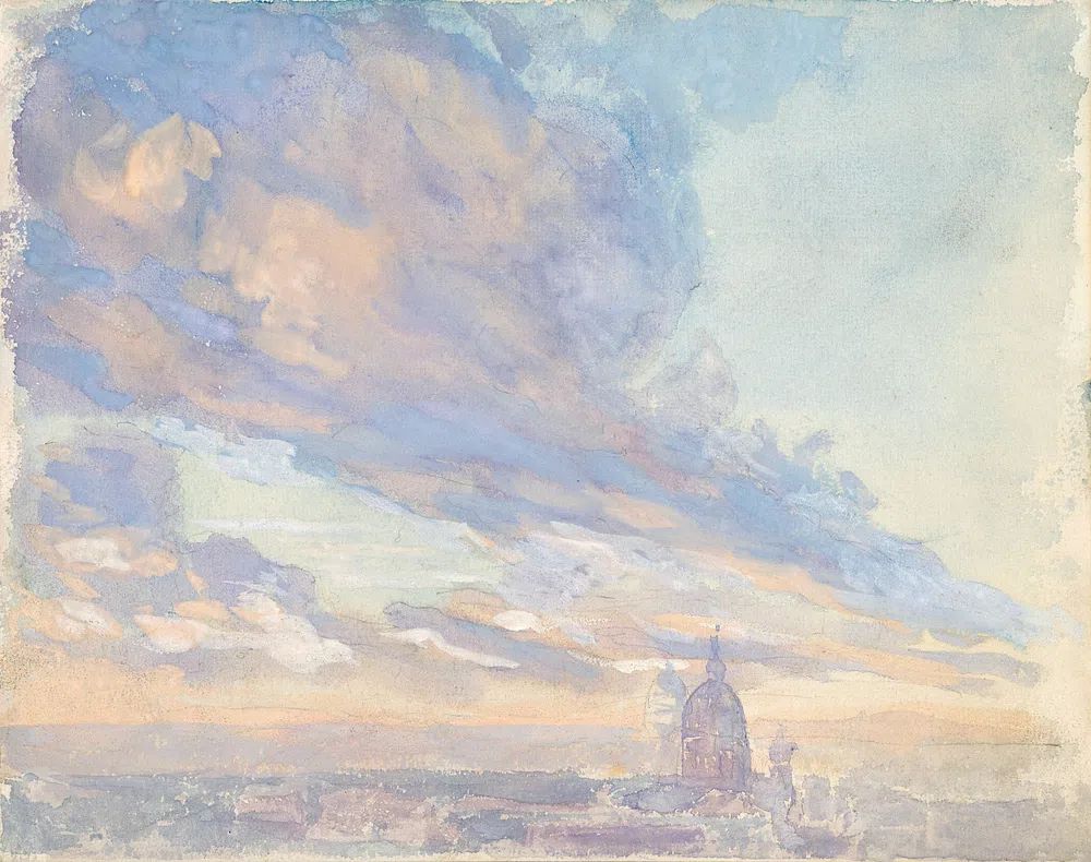 Study clouds, Rome, Italy Francis. poster — fine-art art
