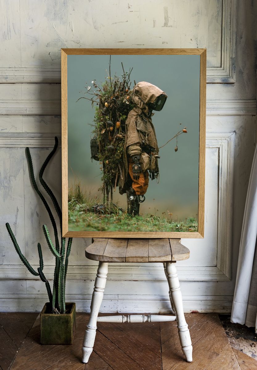 Forest Sentinel Surrealism Print. — room view 1