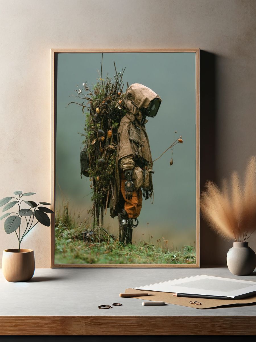 Forest Sentinel Surrealism Print. — room view 2