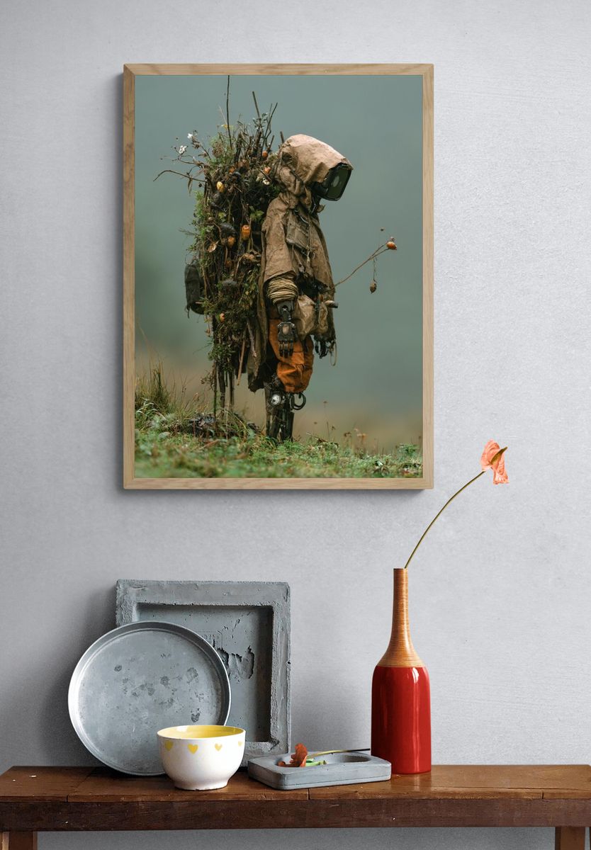 Forest Sentinel Surrealism Print. — room view 3