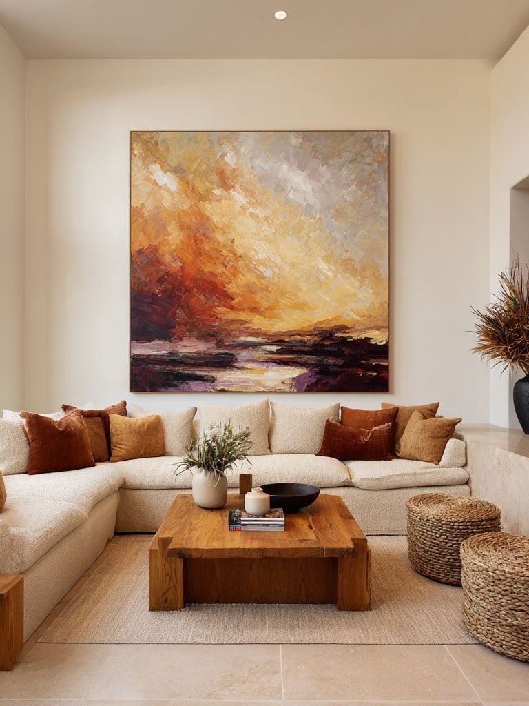 Sunlit Abstract Landscape Poster. poster — fine-art art