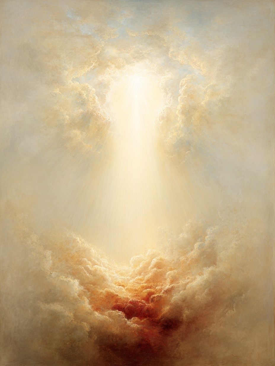 Celestial Light Clouds Poster. poster detail
