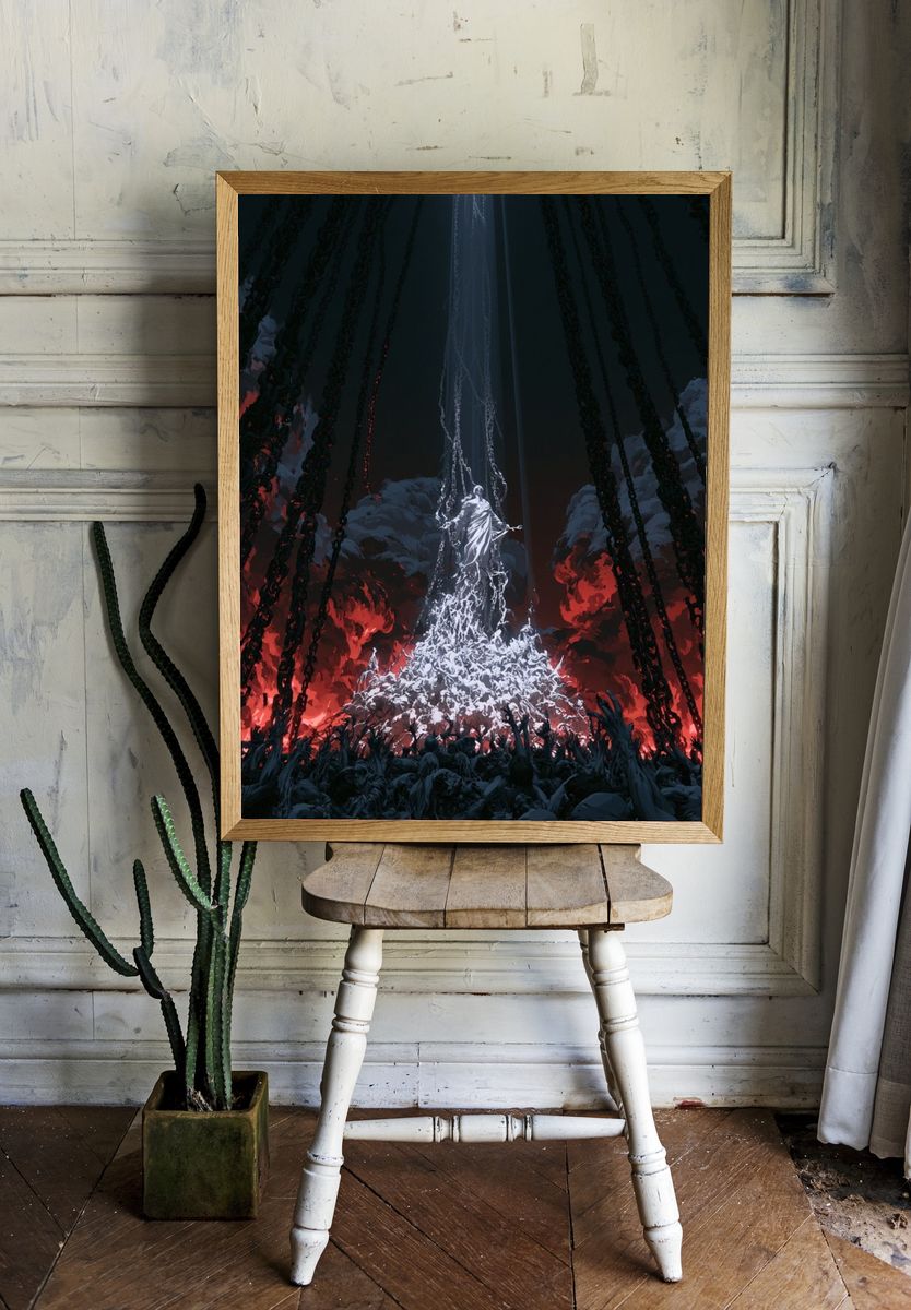 Infernal Ascension Surrealism Poster. — room view 1