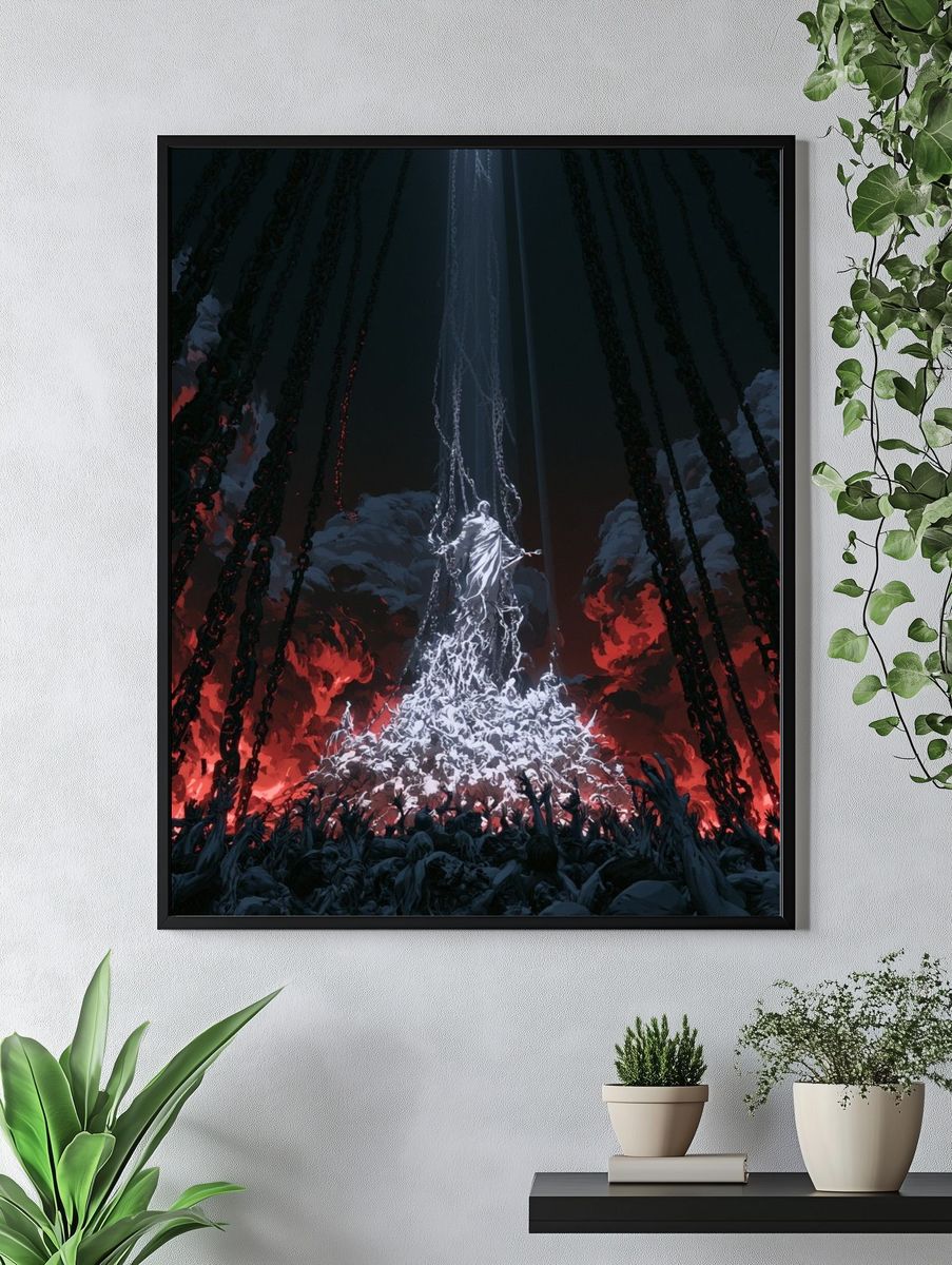 Infernal Ascension Surrealism Poster. — room view 4