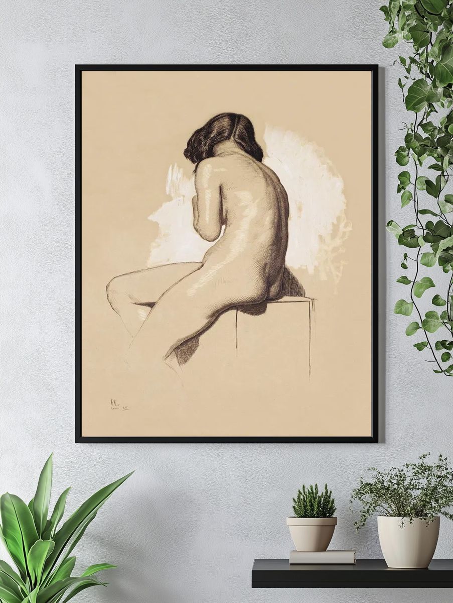 Naked woman posing sexually showing. — room view 4