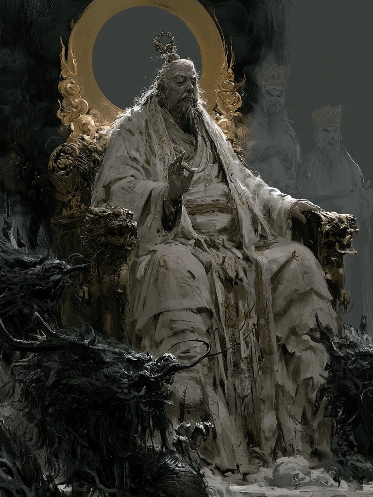 Celestial Emperor Fantasy Print. poster — fine-art art