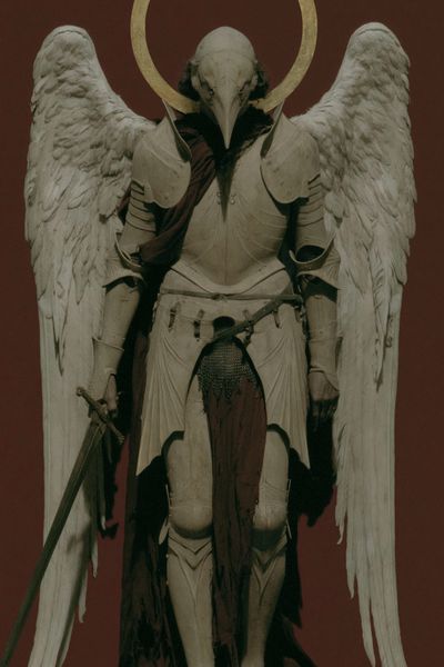 Winged Warrior Angel Poster. poster print
